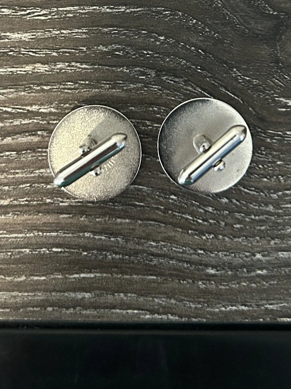 Crystal circle cufflinks